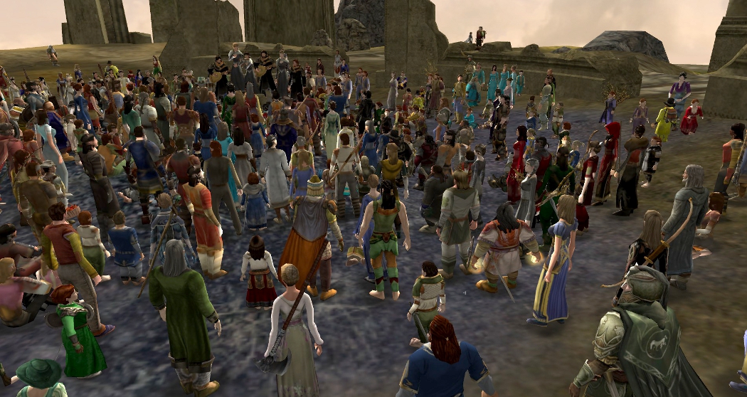 The Shades performing to a crazily-sized crowd!